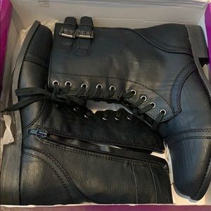 RAMPAGE NIB black combat boots